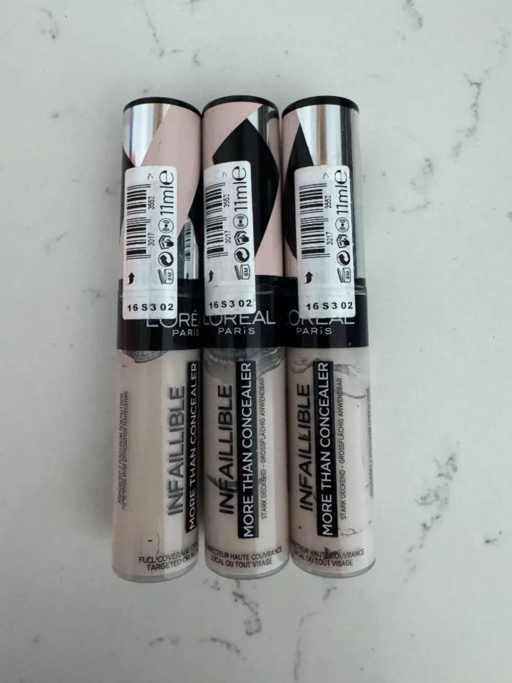 L'Oréal Infallible Full Wear Concealer 320 Porcelain Bundle x3 NWT